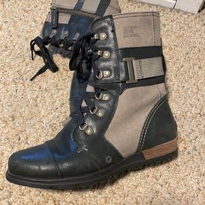 Women’s major Sorel black and grey boots